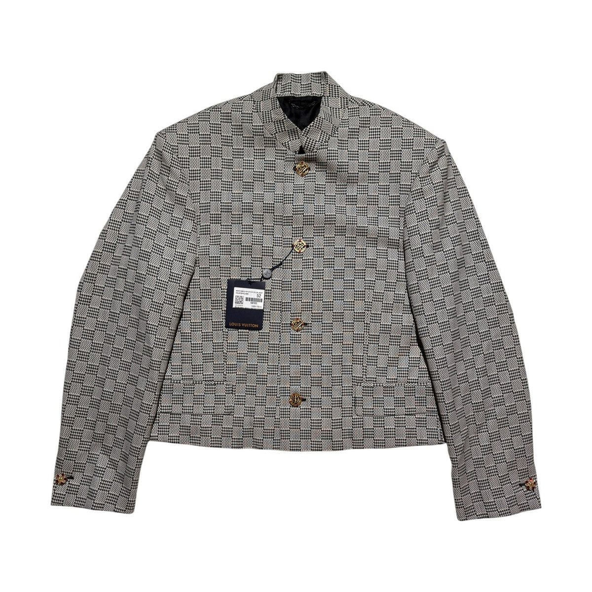 LV micro damier houndstooth officer jacket