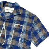 Crochet knit Kenley check shirt