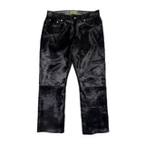 Ponyhair calf leather pants