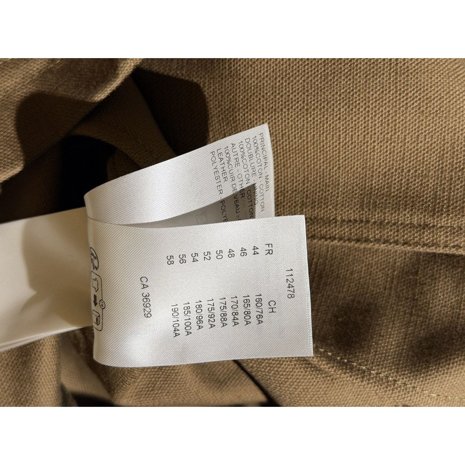 Workwear tailored canvas jacket