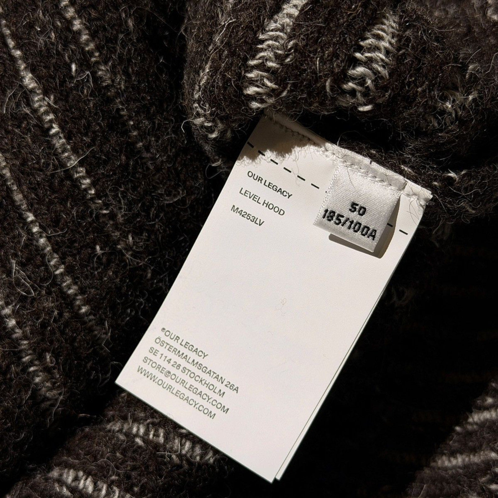 Wool striped Level hoodie