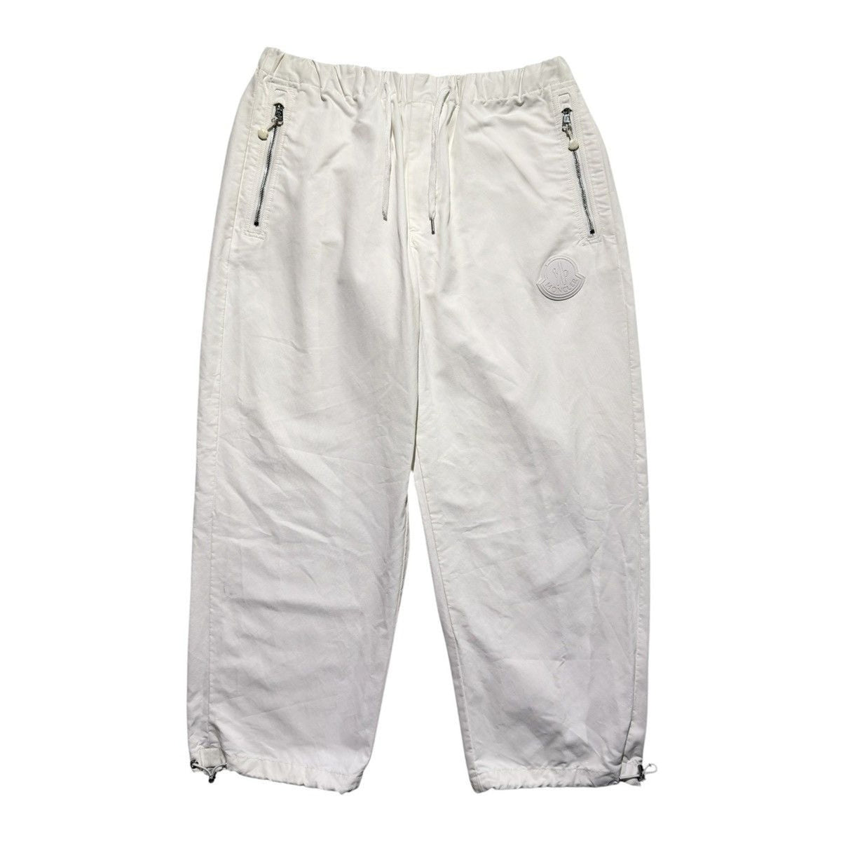 Adjustable waist logo patch pant