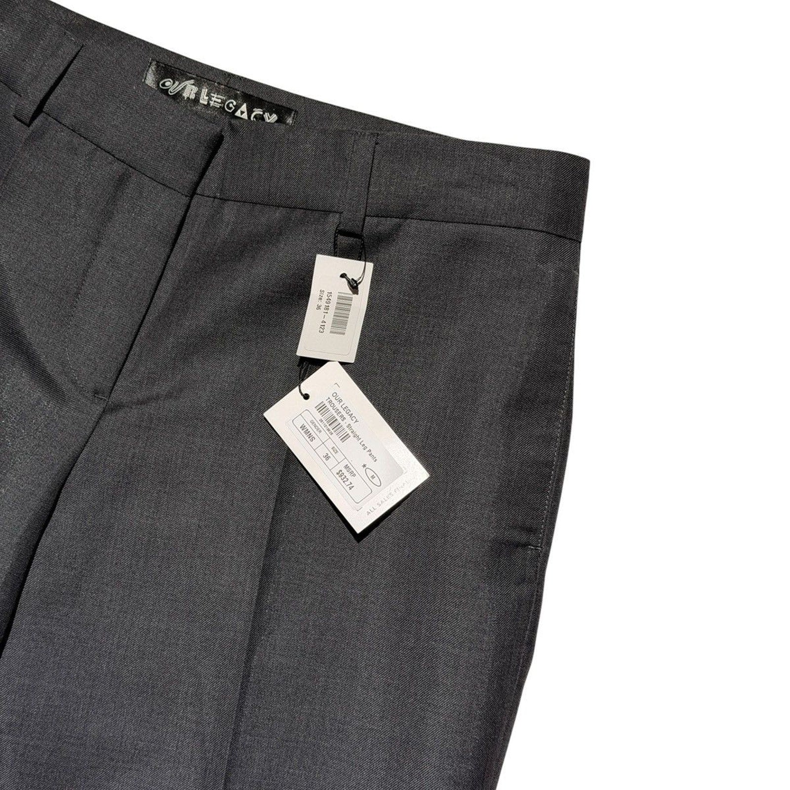 Wool subtle gloss trouser