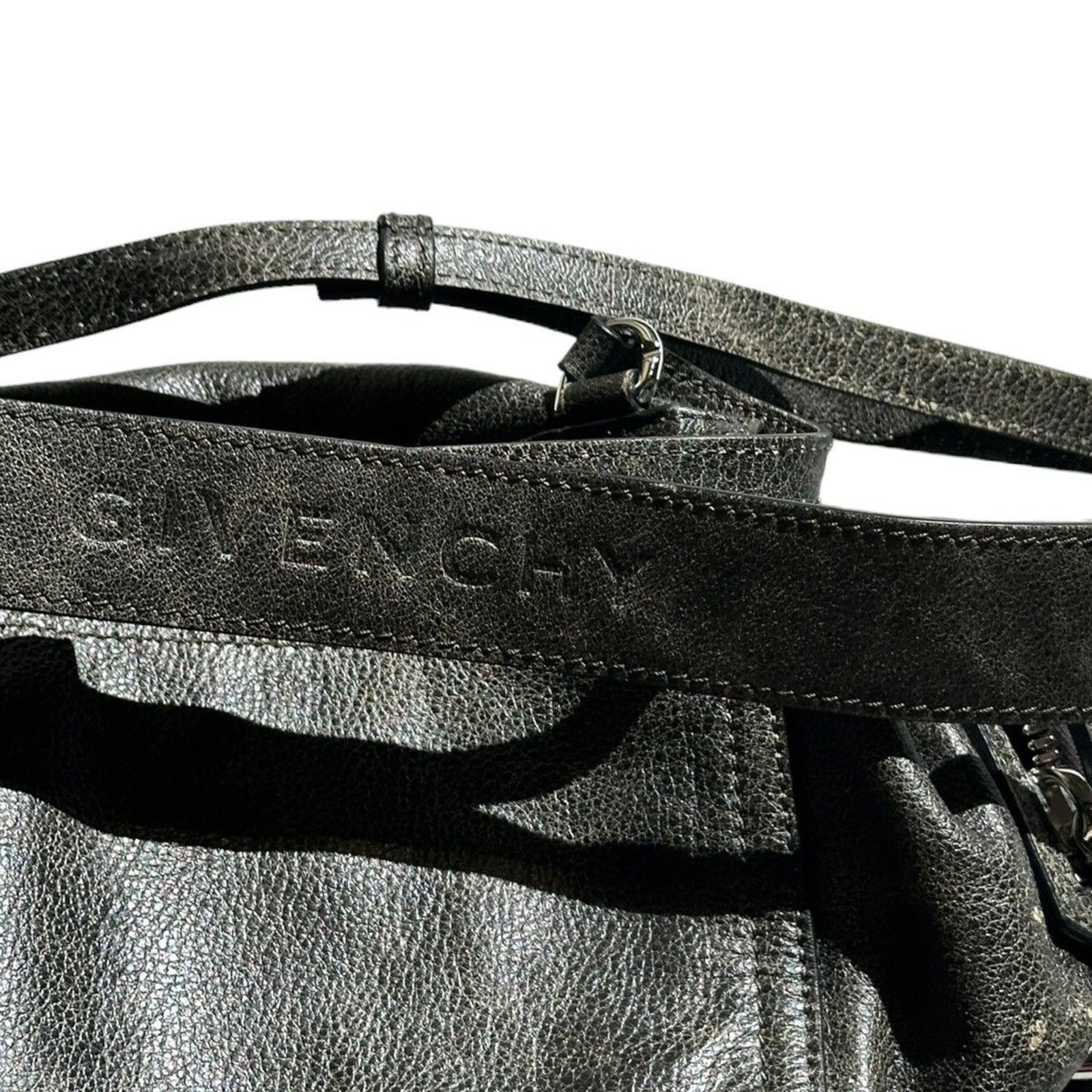 Givenchy pandora crinkled leather Crossbody messenger