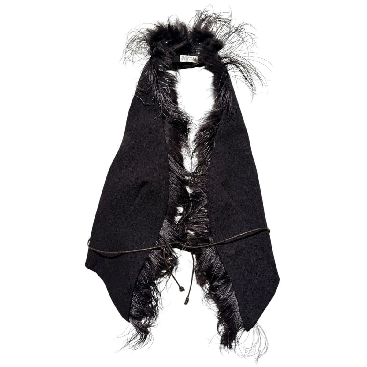 $5,840 ostrich feather vest