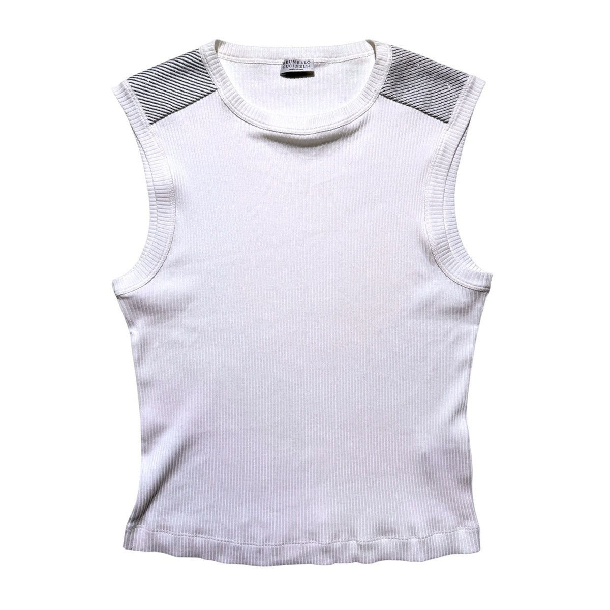 Monili studded ribbed tank