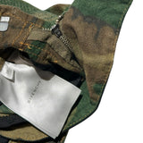 Distressed Boro camouflage shorts