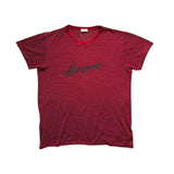 Striped logo tee