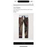 FW22 Lyrite Patchwork Leather Suede/Denim Pants