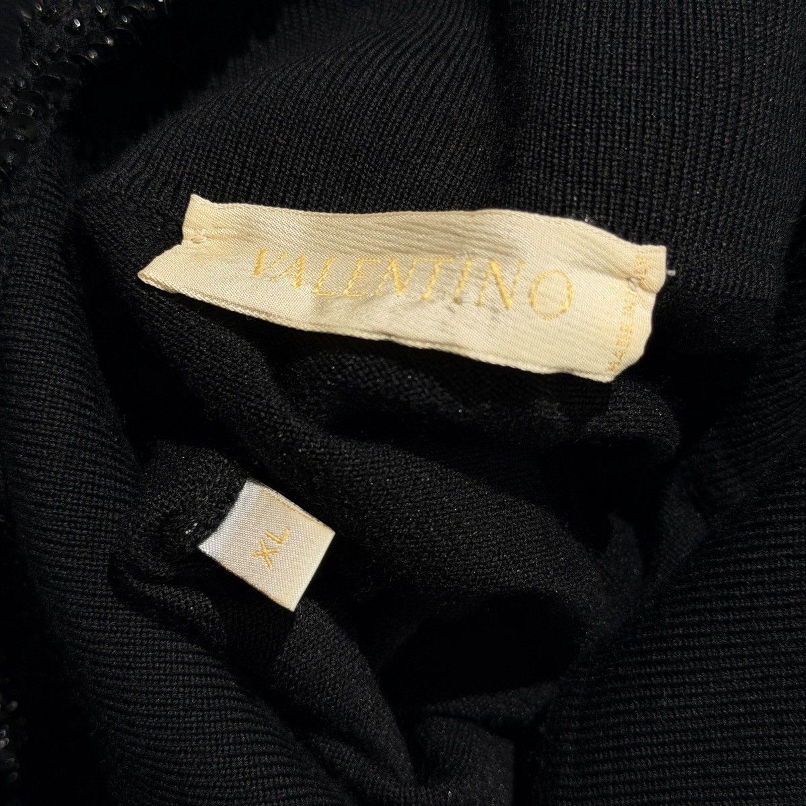 Archive beaded accent keyhole sweater