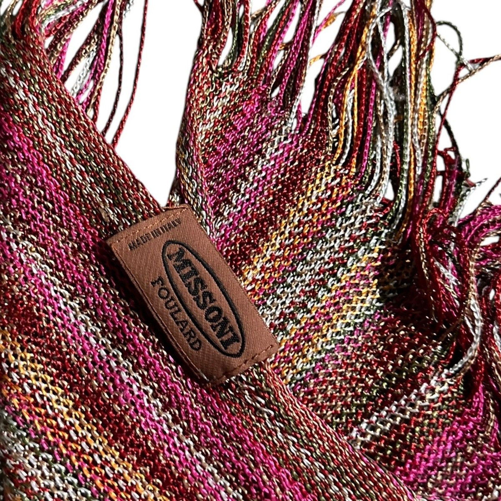 Multicolor woven scarf