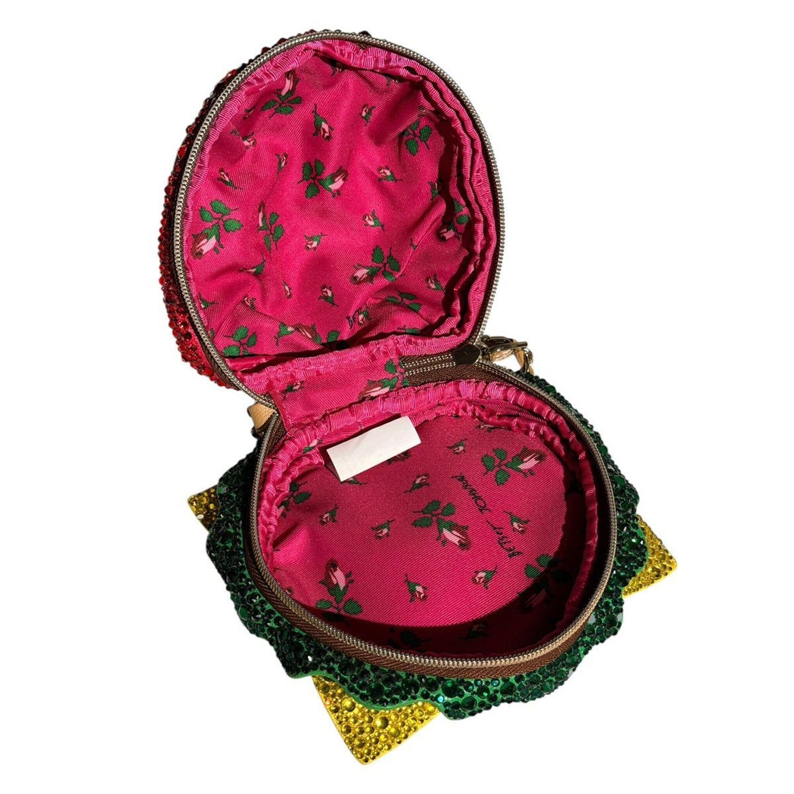 Crystal embellished hamburger bag