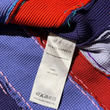 multicolor striped knit henley thermal