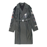 Utility belt patch trench coat