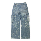 distressed baggy cargo denim