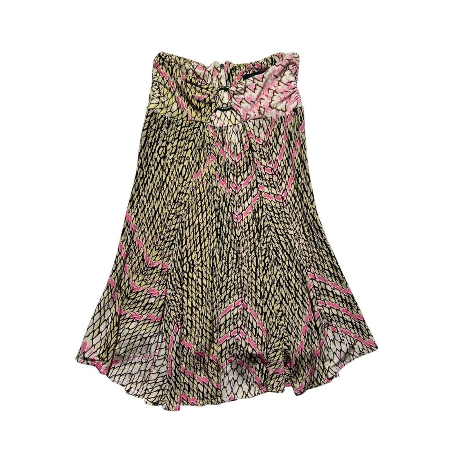 Animal print flowy skirt