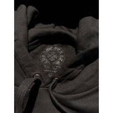 Triple black logo hoodie