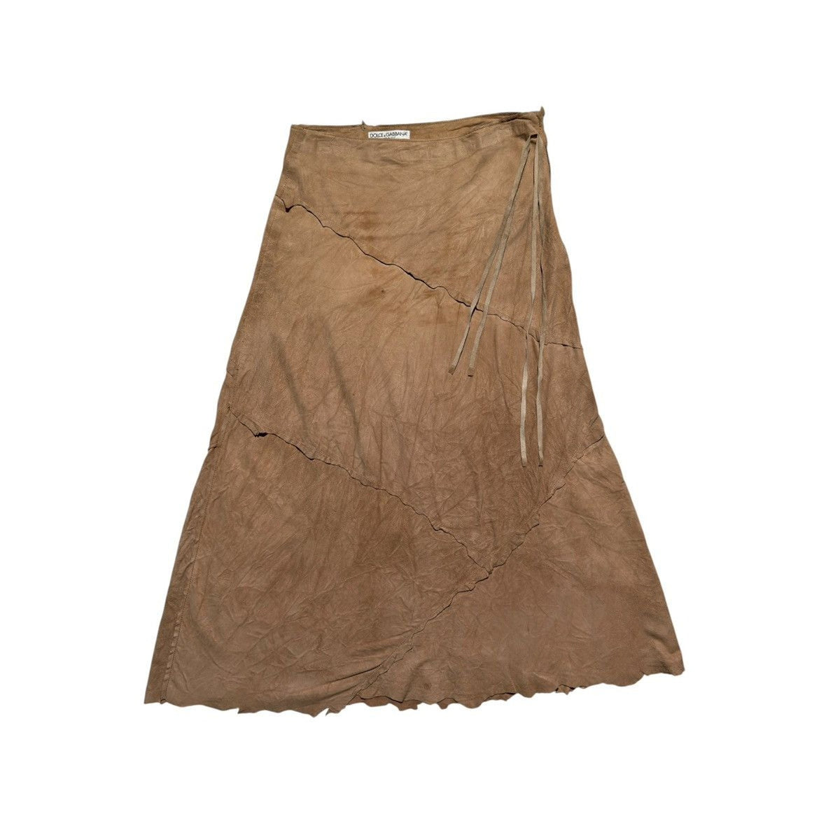 Archive leather maxi skirt
