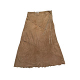 Archive leather maxi skirt