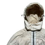 Dissection padded hooded jacket