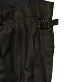 Pleated wide leg hakama trouser