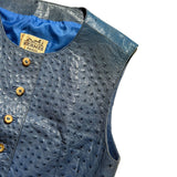 Ostrich leather vest