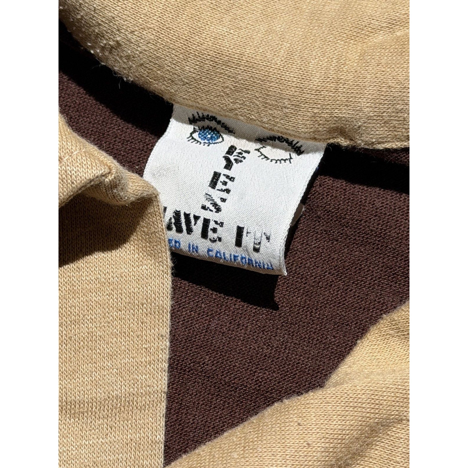 Vintage striped collar polo