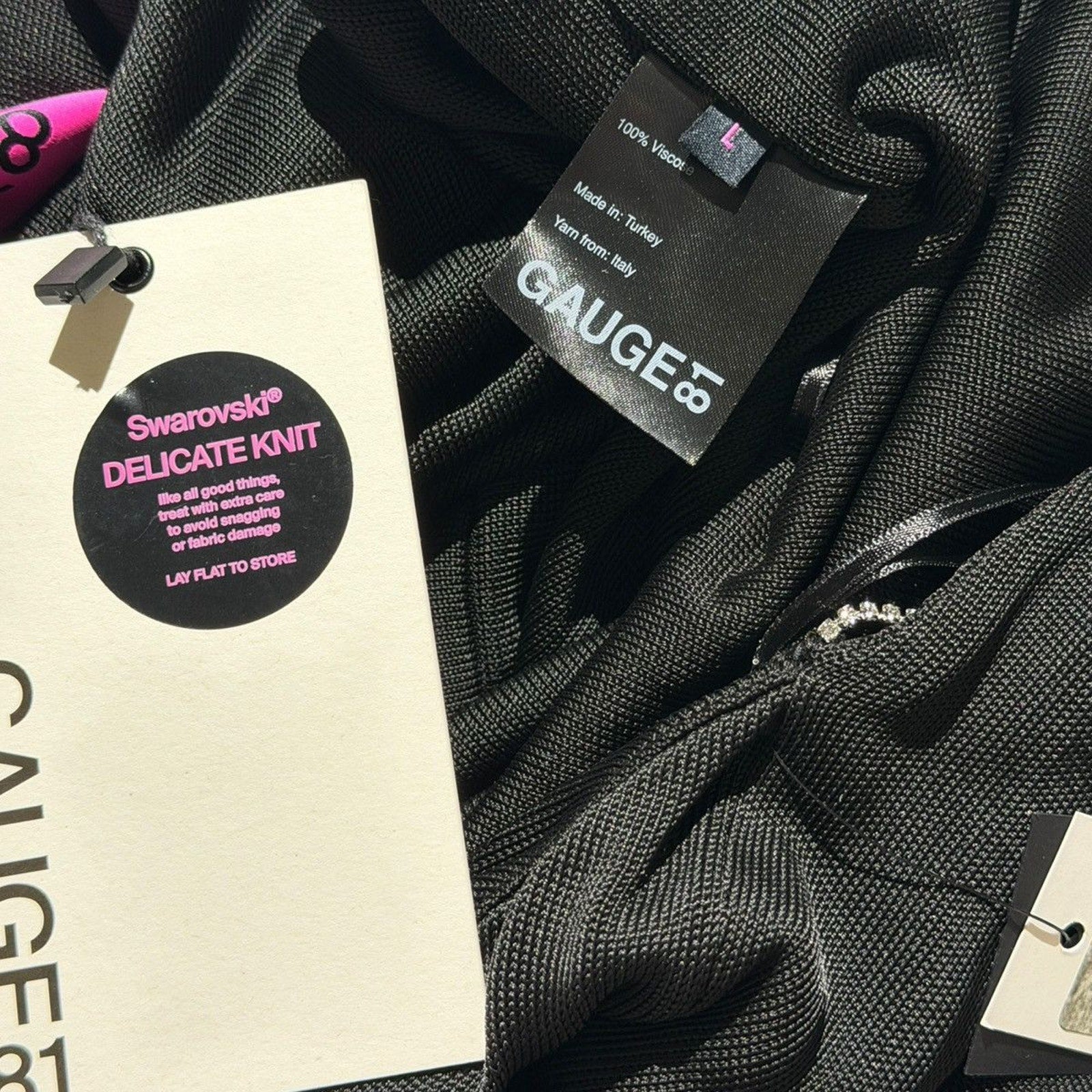 Swavorski crystal strap backless hira dress