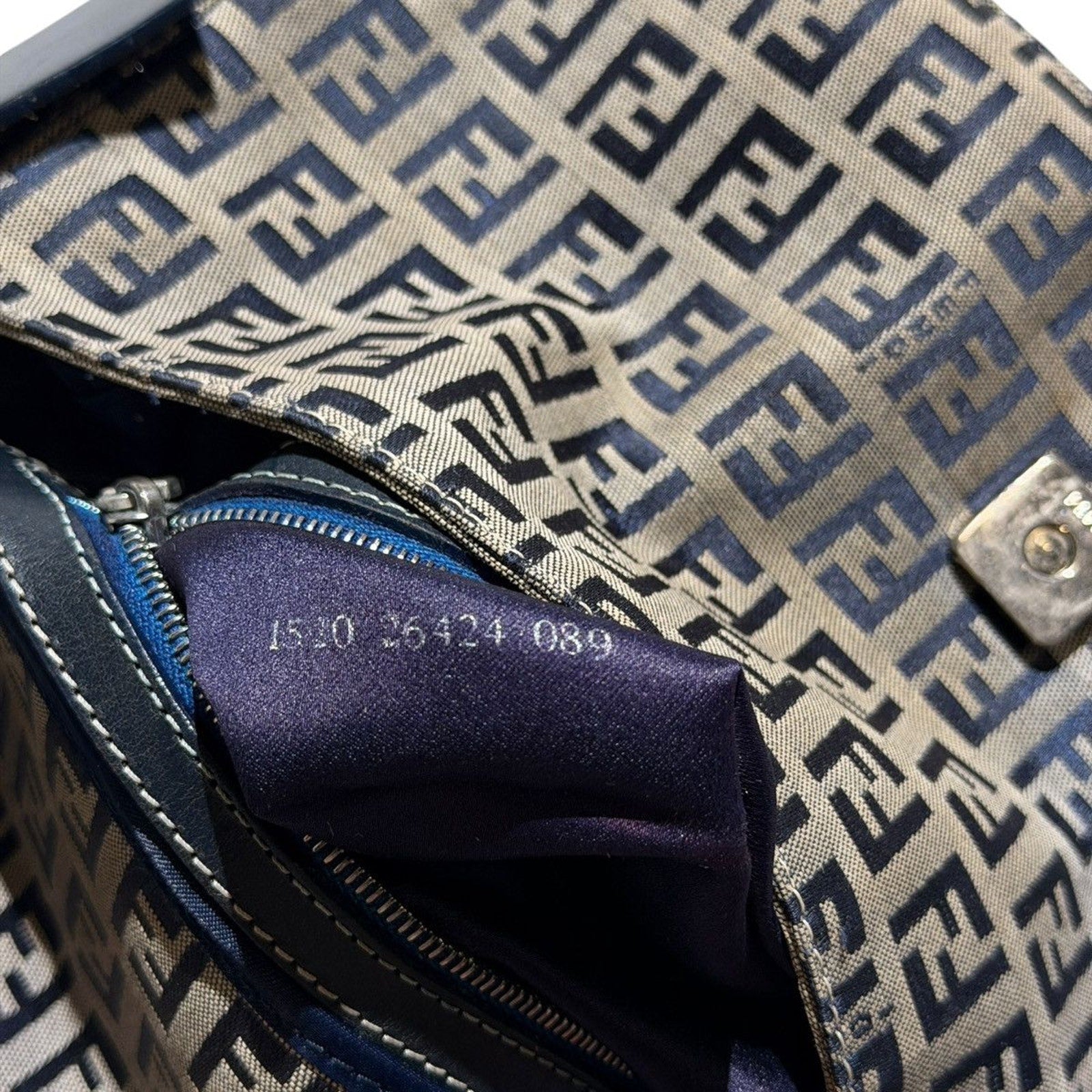 monogram baguette logo bag