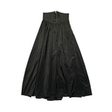 Corset tie maxi skirt