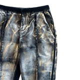 Velvet abstract trouser