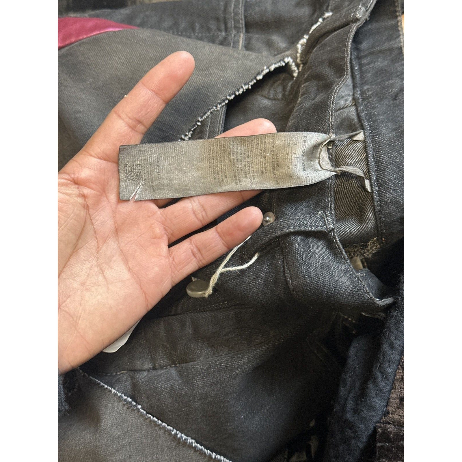 SS23 Sample paneled flare denim