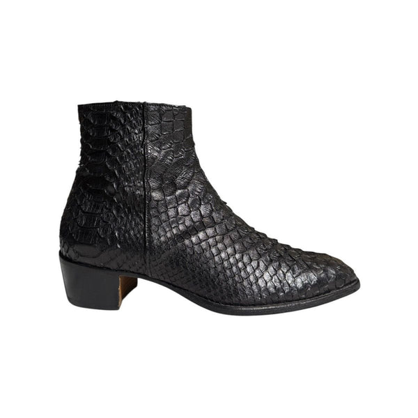 Python snakeskin 40mm heeled sonny boot SONNY  main image 4