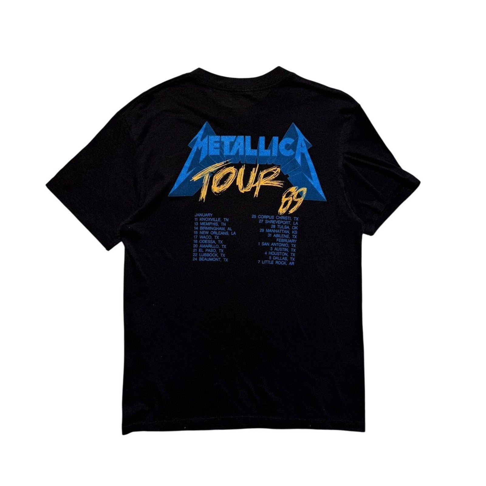 Metallica 1989 justice for all tour tee