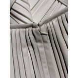 Pleated faux leather skirt