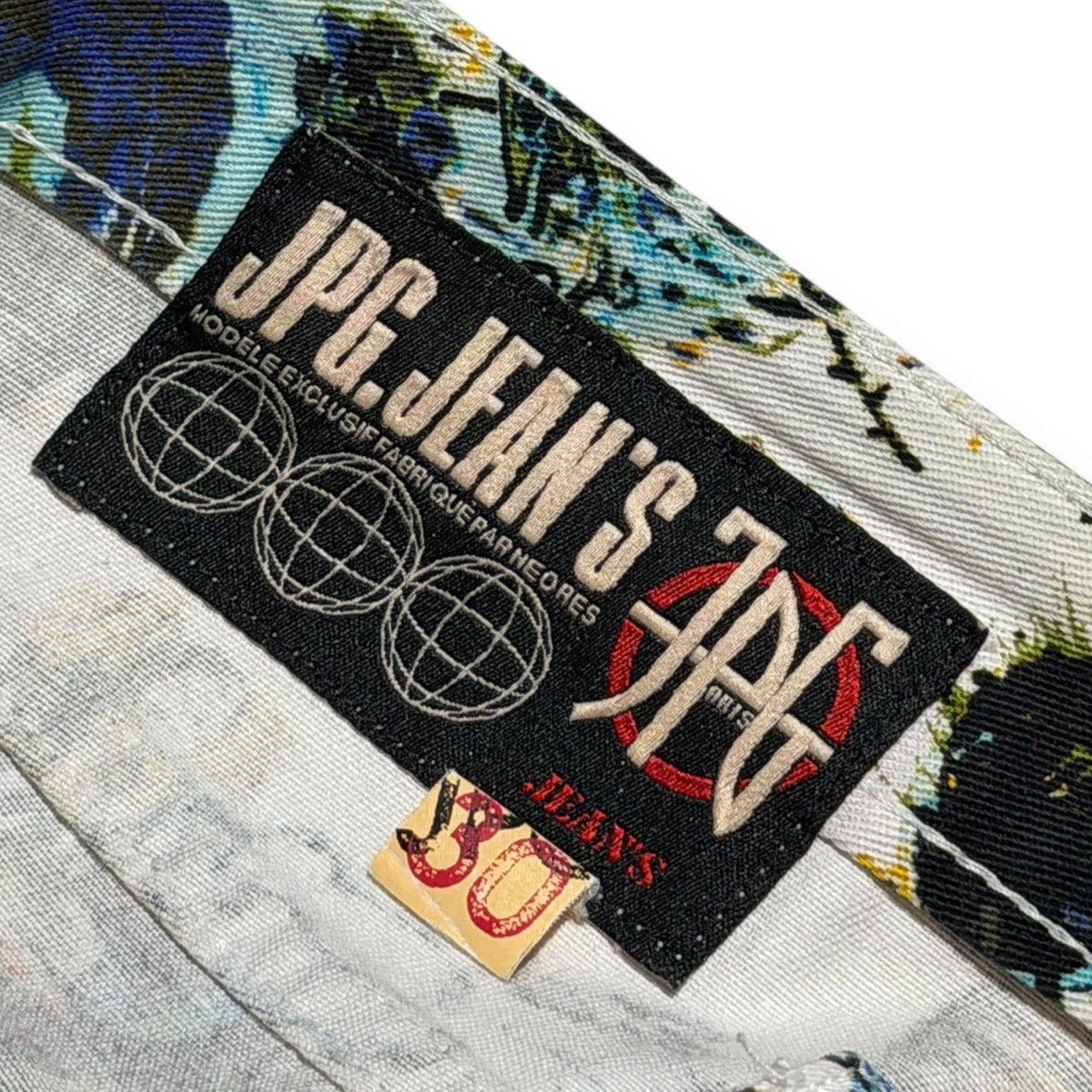 SS2000 basquiat artwork denim
