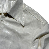 Sequin button down shirt