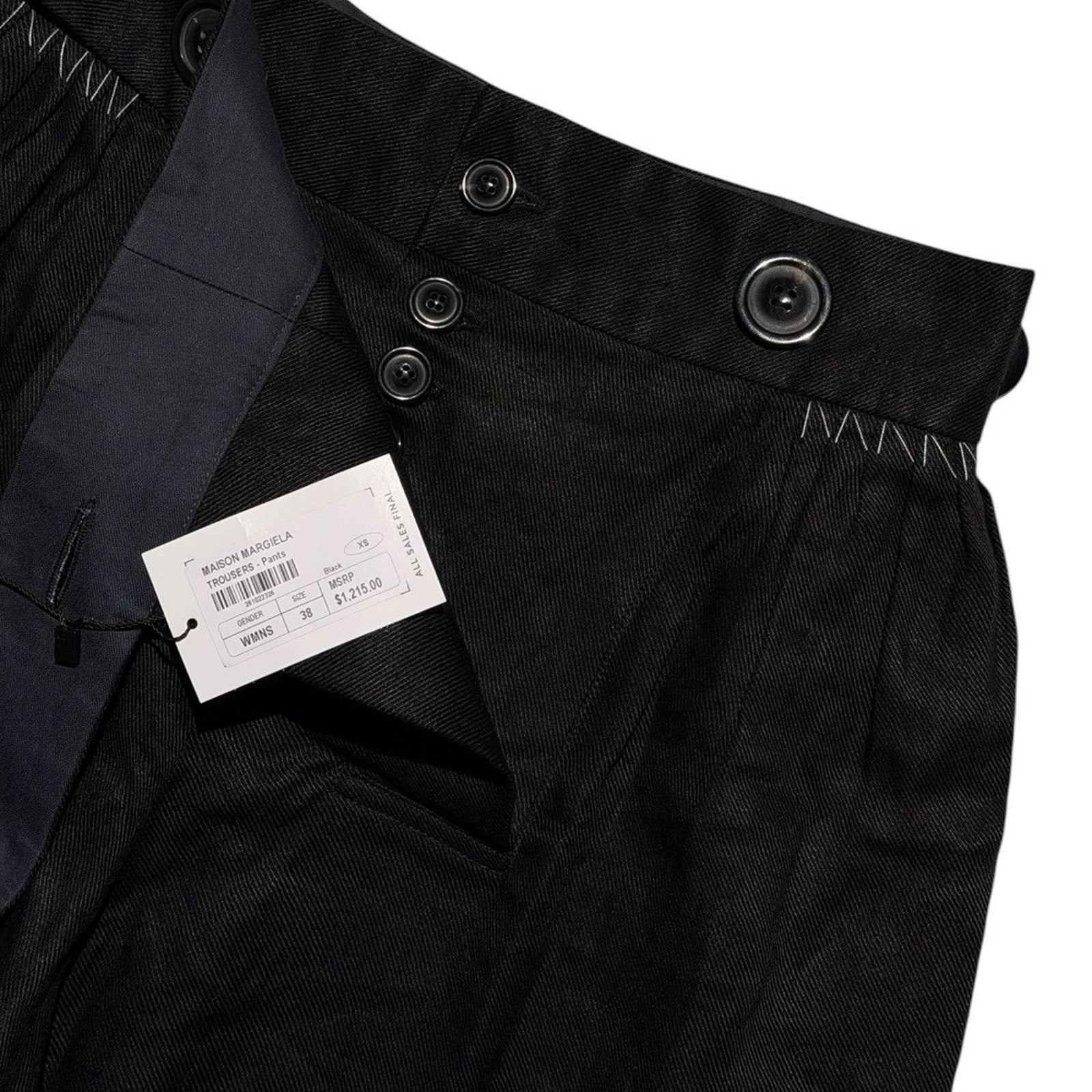 Linen wide leg trouser