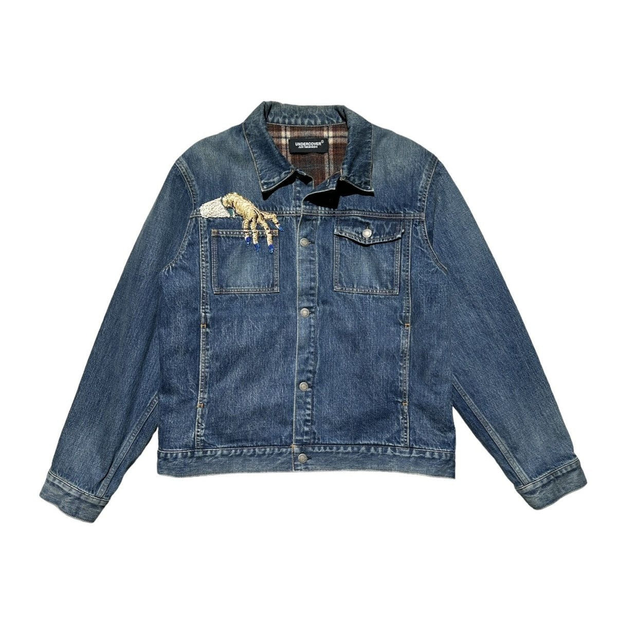 FW23 hand beaded denim jacket