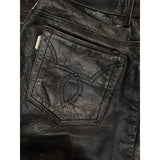 100% aged leather pant