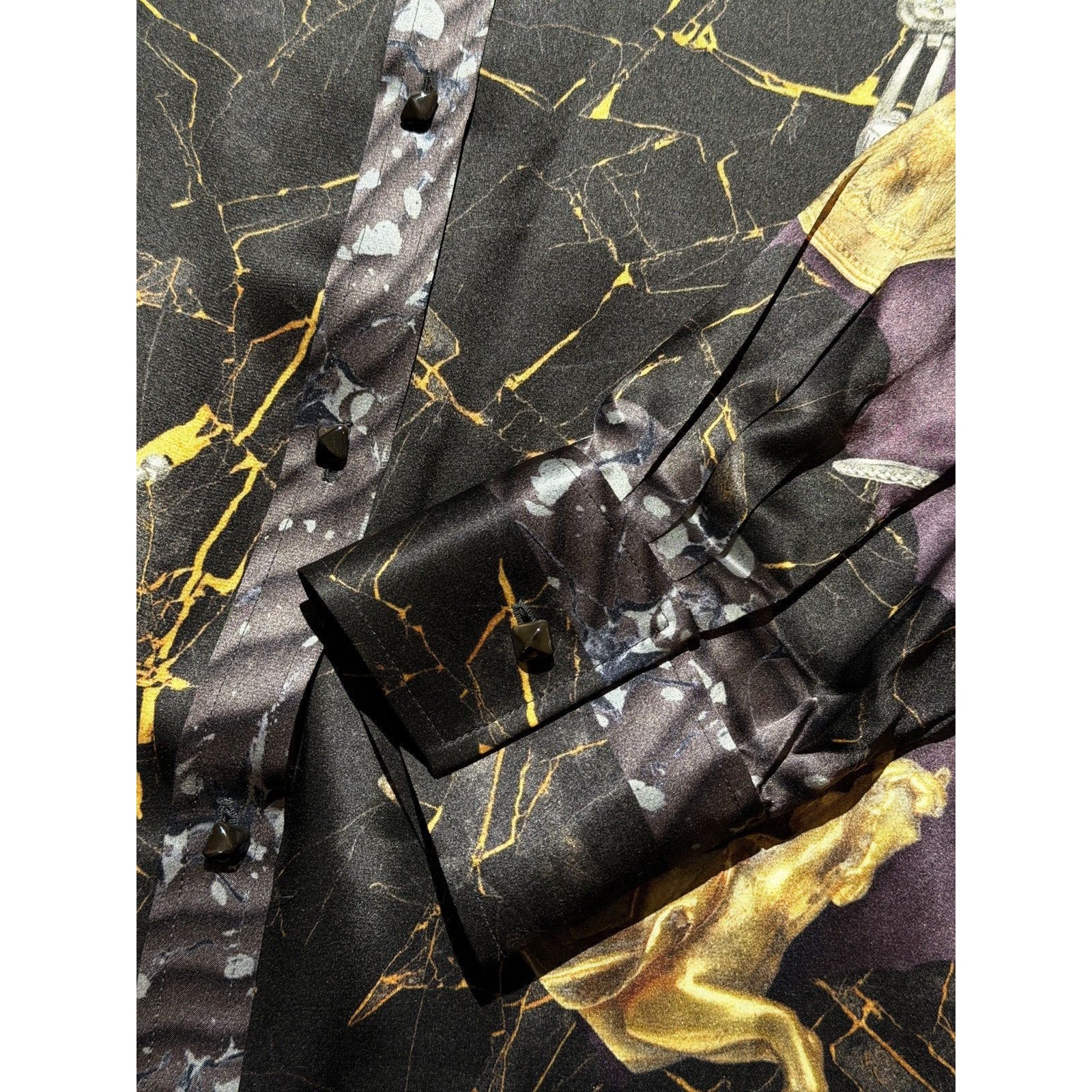 Margiela era baroque silk chain link shirt