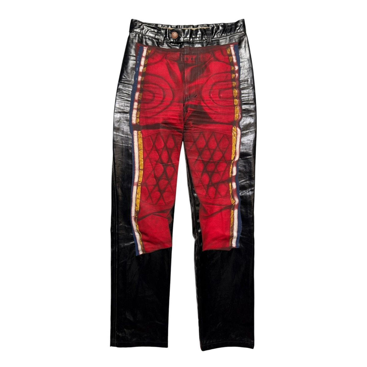 SS1999 Trompe l'Oeil Biker Coating Pants