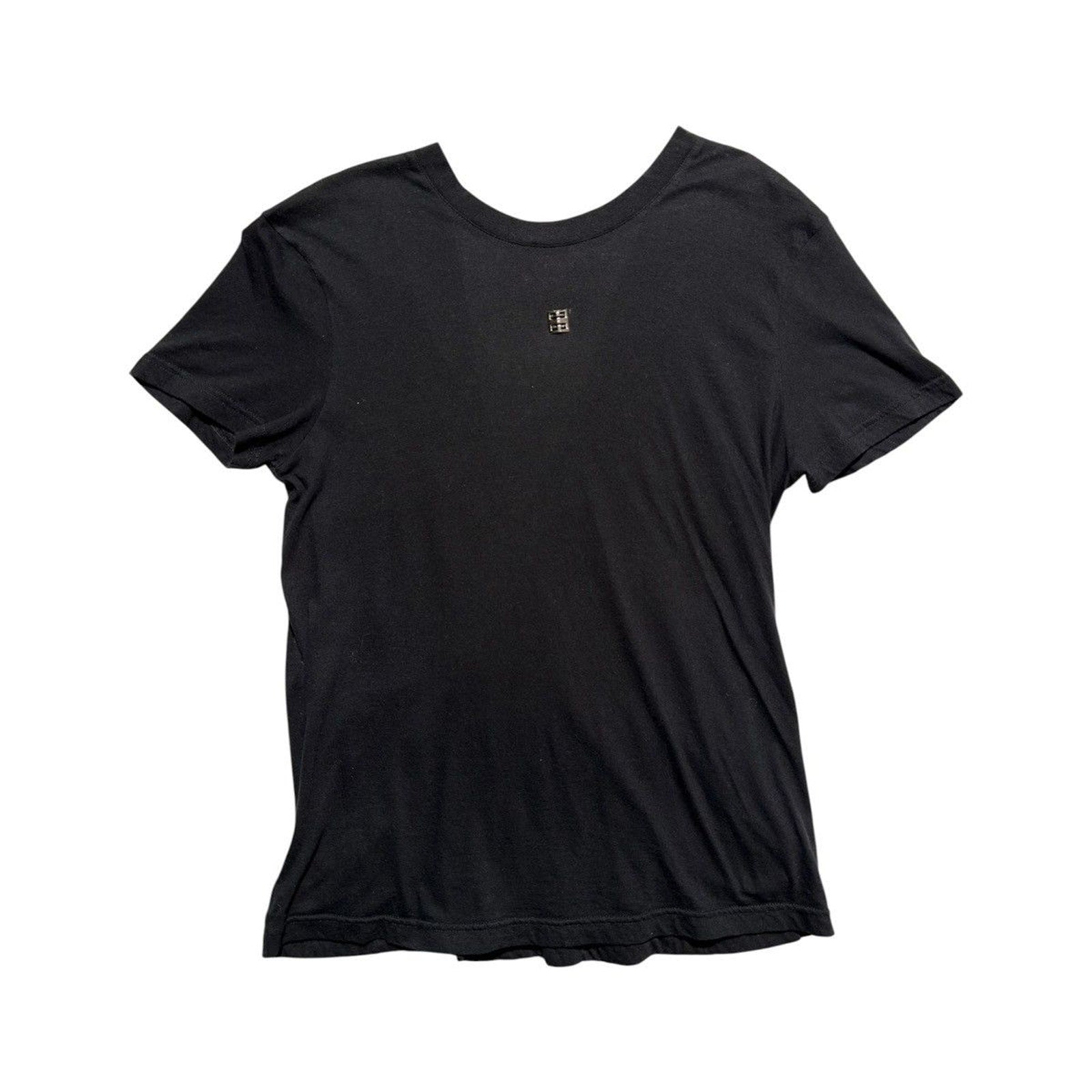 Plunge neck Wrap effect short sleeve tee