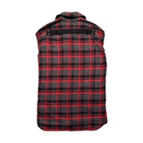 Plaid oversized backstrap flannel