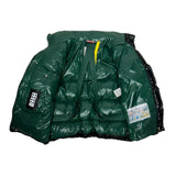 Backpack strap puffer goose down jacket