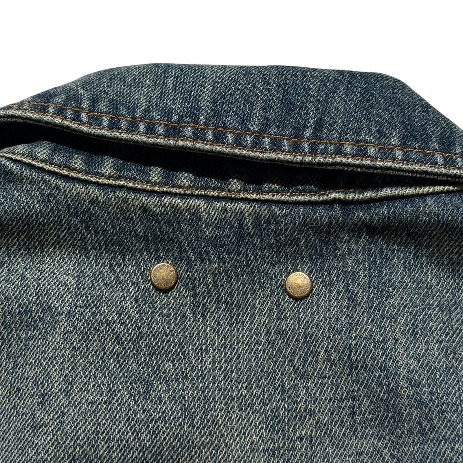 Monogram embossed Workwear denim jacket