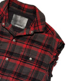 Plaid oversized backstrap flannel