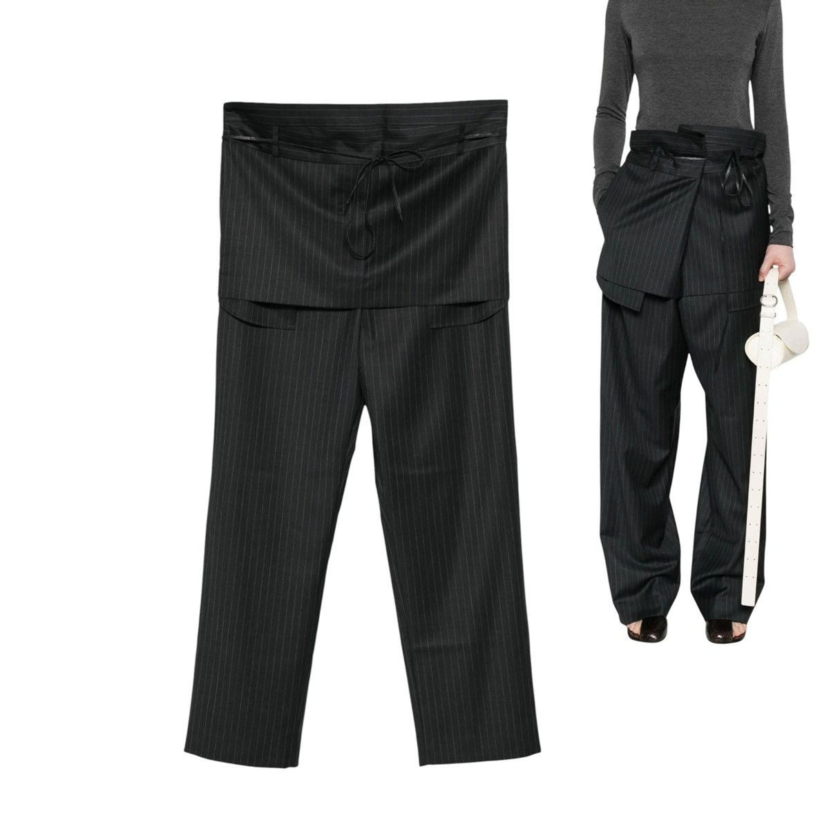 Adjustable layered skirt trouser