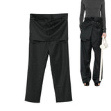 Adjustable layered skirt trouser