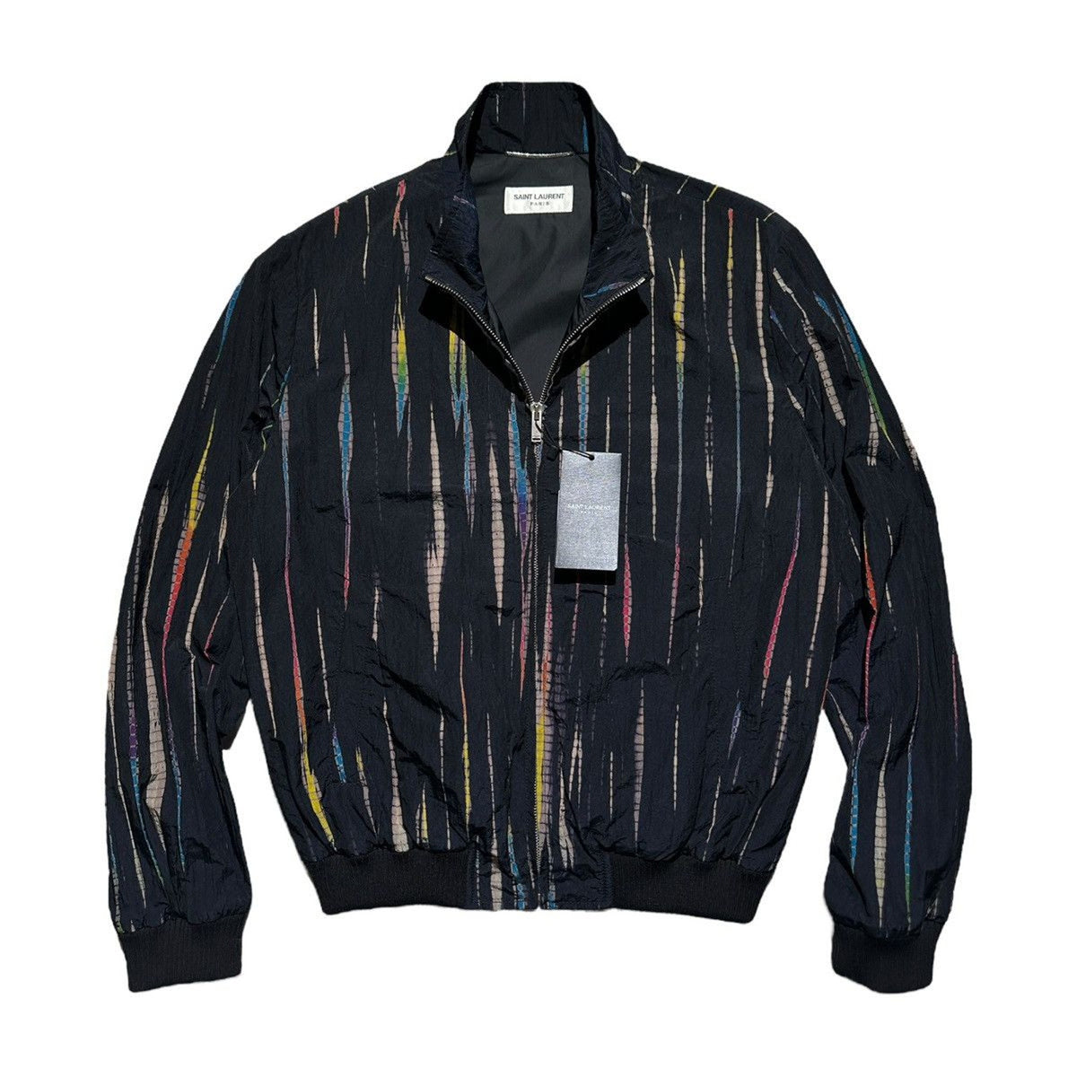 Multicolor striped windbreaker